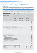 Vorlage Checklisten "Mobile Duschen"