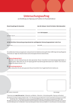 Vordruck Untersuchunghsauftrag