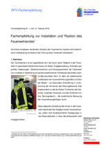 Fachempfehlung Vorhaltung Landesfeuerwehrarzt