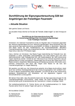 Tragen von Atemanschlüssen bei Untersuchungen